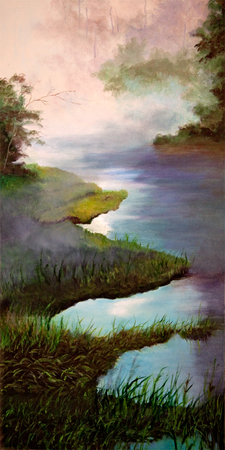 Misty morning on the river